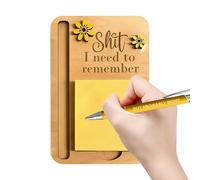 Porte-notes | Organiseur de bureau amusant avec stylo | Organiseur de notes autocollantes, pour collègues, enseignants, employés, femmes et hommes