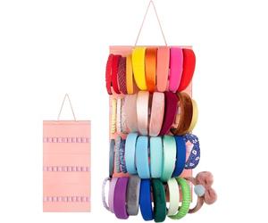Porte-nœud bandeau pour fille - Organisateur de cheveux en feutre multi | grille, récipient élastique, pratique et crochet | Asile, arme