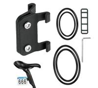 Porte-numéro de course de vélo - Fixation verticale de tige de selle, base d'étiquette de synchronisation professionnelle, composant polymère léger, fixation du cadre | Pour la course, les balades
