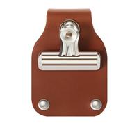 Porte-numéro d'exposant portable - Porte-numéro d'élevage - Clip de ceinture en cuir synthétique - Clip de ceinture en cuir synthétique
