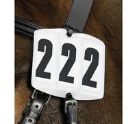 Porte-numéro équitation départ pour bride Waldhausen Blanc TU