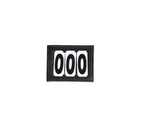 Porte-numéro équitation PVC scratch Kentucky 3 numéros Noir TU
