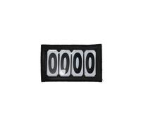Porte-numéro équitation PVC scratch Kentucky 4 numéros Noir TU