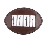 Porte-numéro équitation QHP Basic Marron TU
