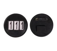 Porte-numéro équitation QHP Modeste round Noir TU