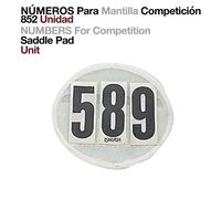 Porte-numéro équitation Zaldi 852 Noir 9,8x9,5 cm