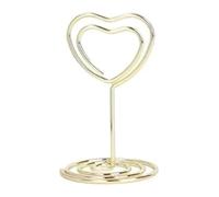 Porte-numéros de Table en métal, supports à clips for cartes, 1/4/8/12/24 pièces(Love,4PCS)