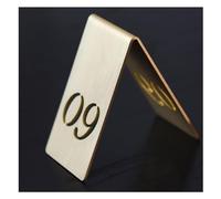 Porte-numéros de table, Numéros de table creux double face 6,5 x, 4 cm for restaurant, café, bar(9)
