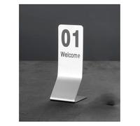 Porte-numéros de table, Numéros de table en acier inoxydable, tailles multiples 21-99 5 x 14, cm 2,7 pouces(45667)