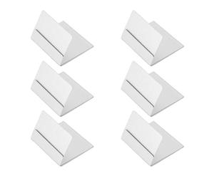 Porte-numéros de table, paquet de 6, conception en forme de L | Présentez des marque-places et des photos avec ces supports en forme de L pour les mariages et les fêtes au restaurant.