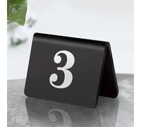 Porte-numéros pour réception, Numéros de table en acrylique double face for événements mariage, ensemble multicolore 1 à 20(Black,46052)