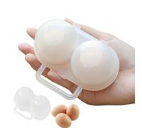 Porte Oeufs Camping | Conteneur À Œufs De Voyage Double Compartiment | Boîtier Transparent Portable Anti-Choc Pour Cuisine Pique-Nique | Rangement Extérieur Glacière Déjeuner Voyage