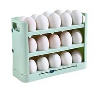 Porte-Oeufs pour Réfrigérateur - 3 Étages Antidérapant Pour Présentation et Distribution - Organisateur d'Oeufs Pour Plan de Travail et Stockage | pour Congélateur Plan de Travail Garde-Manger Armoire