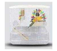 Porte-Oiseaux Cage à Oiseaux Cage à Perroquet Cage d'élevage avec récipient Alimentaire adapté for Perruche canari Oiseau d'amour Perroquet Transparent nichoir Cages pour Animaux