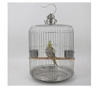 Porte-oiseaux Cage à oiseaux en acier inoxydable grande cage à perroquet de Villa de pivoine de Phoenix noire d'étourneau rond for des perruches, des perroquets, des pinsons Cages pour animaux(Type 32