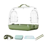 Porte-oiseaux, cage Cockatiel transparente portable, sac de transport d'oiseaux respirant amovible, accessoires de voyage Cockatiel