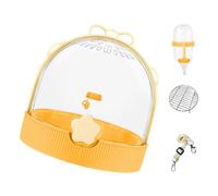 Porte-Oiseaux Convivial avec bandoulière Espace intérieur généreux Filet inférieur Amovible pour Un Nettoyage Facile Cage à Oiseaux Portable pour l ' extérieur