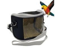 Porte-oiseaux d'extérieur - Cage de voyage compacte pour tourtereaux de 16 x 9 x 13 cm, boîte ventilée pour perroquets pour animaux de compagnie, conception de fenêtre transparente | Porte-oiseaux por