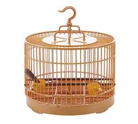 Porte-Oiseaux Petite Cage à Oiseaux Cage extérieure Portable for Animaux de Compagnie Diamètre de la Cage Ronde 29,5 cm Cage à Oiseaux Perroquet Ronde Cages pour Animaux