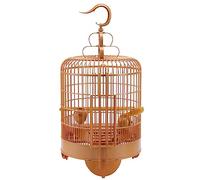 Porte-Oiseaux Petite Combinaison de Cage Ronde avec Cage d'affichage de châssis Cage de Perroquet d'étourneau Cage à Oiseaux à la Maison Cages pour Animaux