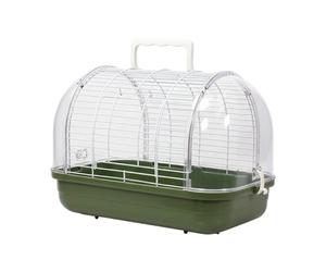 Porte-oiseaux - Porte-fenêtre transparent avec perche - Cage à oiseaux portable | Moustache, lézard, Cockel, Canari, perruche, Conur