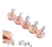 Porte-ongles - 4,17 × 0,87 pouces Porte-ongles en résine | Présentoir portable réutilisable | Outil de pratique | Conseil de stockage d’art | Accessoire de table de salon pour débutant passionné de pr