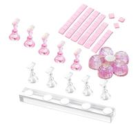 Porte-ongles - Support De Pratique En Acrylique 85 G | Support À Pression En 2 Pièces Avec Adhésif Double Face | Idéal Pour La Collection De Photographie Ďe Vanité Đe Table D́e Salon D̄e Peinture Dé B