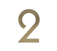 Porte Or Plaques Mur Décor Chiffres Laiton Adresse Nombre Adhésif Maison Plaque Numéros Métal Creative 0-9 pour Villa Hôtel Dortoir Plein Air Connexion Café Rue Boîte Aux Lettres (8cm,2)