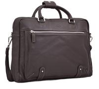 Porte-ordinateur Cuir 15"" 1 compartiment - Marron Foncé