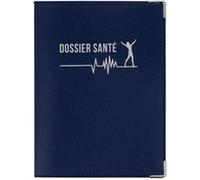 Porte ordonnance bleu marine étui carte vitale mutuelle made in France BLEU MARINE G