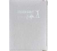 Porte ordonnance gris argent étui carte vitale mutuelle made in France GRIS ARGENT G