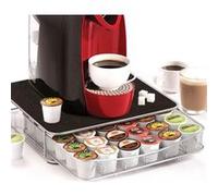 Bakaji Support de machine à café pour Nescafé/Nespresso avec tiroir de rangement pour dosettes