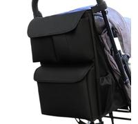 Porte-organisation - sacs de stockage spacieux de gueule de guets pour les parents, tissu oxford fort avec poche, poussettes Pouche pour tout-petit compact, utilisation quotidienne en plein air, 21.26