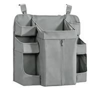 Porte- - Organiseur suspendu de grande capacité | Tissu Oxford | Fermeture éclair et rangement d'accès rapide | Panier suspendu pour berceaux, tables à langer