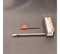 Porte-outil de tournage en carbure massif C08K-SCLCR06 - Acier résistant aux chocs, longueur 125 mm, tige de 8 mm - pour inserts CCMT0602 et usinage de tour CNC