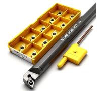 Porte-outil de tournage interne, barre d'alésage, insertion en carbure DCMT, outil coupe CNC Plaquettes de Carbure CNC(070204 6020,S12M-SDUCL07 (Left))