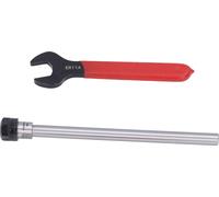 Porte-outil droit ER11 Mandrin à pince de serrage Rallonge avec clé Accessoires de fraisage CNCC10?ER11A?150L 150mm