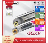 Porte-outil en carbure de tungstène SCLCR06 SCLCR09 SCLCR pour tour mécanique C08K C10K C12M, porte-outil à refroidissement interne Internal cooling