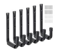 Porte outils crochets muraux organisateur de garage 6 pièces noir support outil