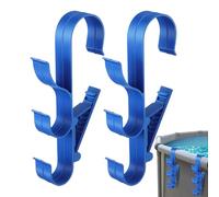 Porte-Outils de Piscine - Support de Rangement pour Piscine,2 Pièces Support De Rangement Poolside Pour Étançons Télescopiques Sacs Serviettes Outils Filets Épuisettes