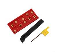 Porte-outils de tournage de tour SCLCR1212H06 et CCMT060204 HM Insert Set pour le travail des métaux
