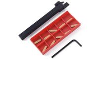 Porte-outils de tournage MGEHR1010-2 avec 10 inserts MGMN200 pour le travail des métaux CNC, alliage d'acier 10 x 10 x 100 mm, lame coupée pour la finition