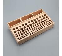 Porte-outils en cuir professionnel à 98 trous, support pour outils d'artisanat en cuir, support avec 3 fentes pour le travail du cuir, la fabrication, le poinçonnage, le rangement