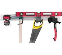 Porte-outils G-mate GHS5, rail 80 cm, 5 pièces, + suspension, pour montage mural