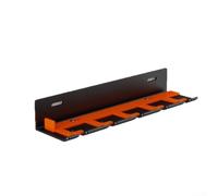 Porte-outils pneumatiques mural pour garage ou atelier - Organiseur en fer à 5 ou 8 emplacements, noir et orange, rangement peu encombrant pour outils pneumatiques (5 emplacements)