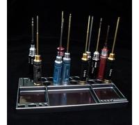 Porte-outils pour les amateurs de modèles télécommandés, plateau de rangement en métal durable pour l'organisation d'atelier, compatible avec tournevis, coupe-fil, pinces