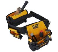 Porte outils professionnel ceinture bricolage Caterpillar GP-65052 Sangle rembouree 3 poches Taille reglable