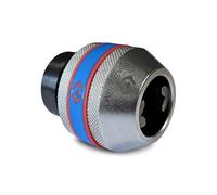 Porte-outils/taraud pour cliquet 1/2" de 12 a 17 mm.