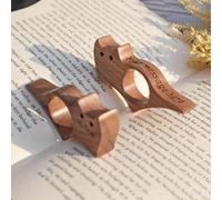 Porte-page en bois personnalisé pour lire le pouce - En bois pour chien et chat - Épandeur de page, support de page pour pouce - Cadeau pour les amateurs de livres, cadeau de lecteur, accessoires de