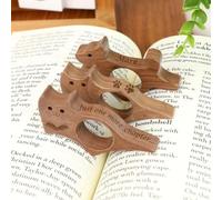 Porte-page personnalisé chat et chien, support de page pour la lecture, juste une page de plus, accessoire de lecture, cadeau pour lecteur, amateurs de livres, anniversaire, Noël (8,1 x 3,7 x 1,3 cm)